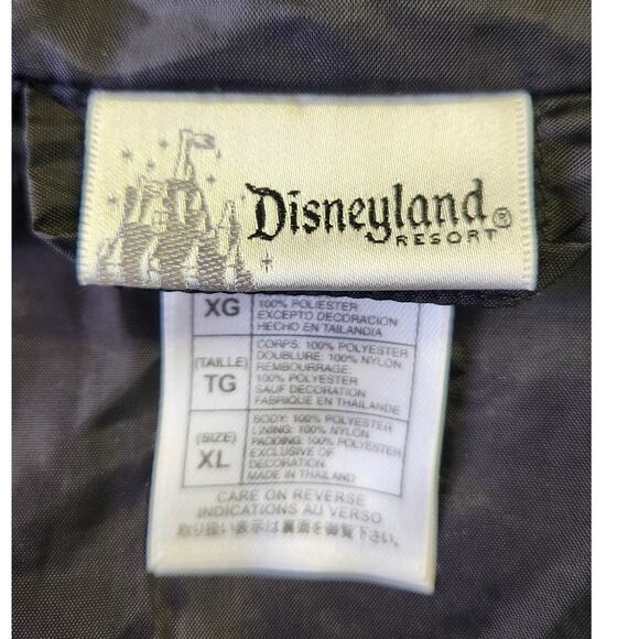 Disneyland Resort Mickey Mouse Quilted Full Zip Black Jacket Women Extra Large - Picture 8 of 8